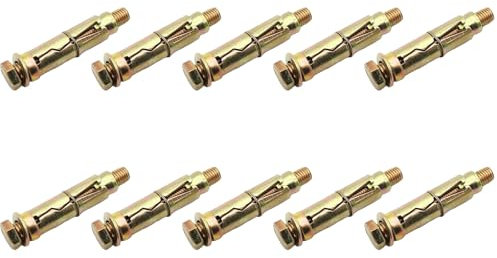 KEXIAO 10 pernos de expansión M/8/10/12/6 totalmente roscados anclajes de hormigón para construcción, automoción y maquinaria práctica