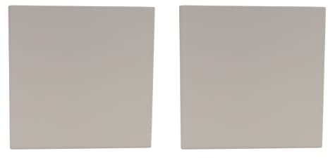 Janasiba Lot de 2 pierres à pizza pour la cuisson, la cuisson, le barbecue, à pizza extra épais pour four et barbecue, moule à pain, 305 x 305 x 10 mm