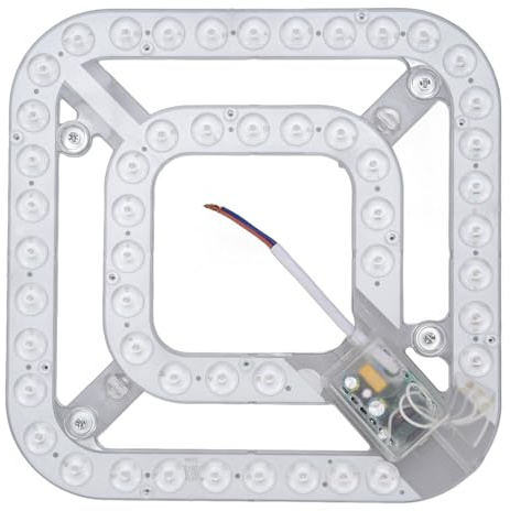 Acouto VENTILATORE DA SOFFITTO LUCE LED DI RICAMBIO 24W 2100LM MODULO PLAFONIERA 3 TEMPERATURE COLORE PER VARI APPARECCHI