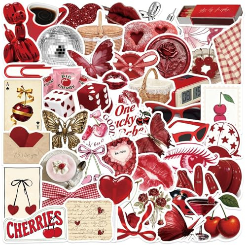 50 Pcs Downtown Girl Stickers Laptop Car Scrapbook Phone Skateboard Suitcase Luggage Bike Y2K Vinyl Waterproof Aesthetic Personalised Stickers for Teens Boys Girls Adults