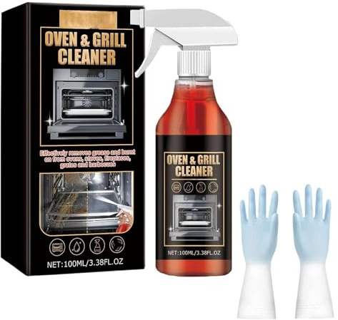 Oven and Grill Cleaner Spray,Clean Four et Grill Spray,Oven Cleaner Heavy Duty Sprays,Nettoyant Puissant Kitchen All Purpose Cleaners Sprays,Multi-purpose Cleaners for Microwave,Ovens,Grills,BBQ (#1)