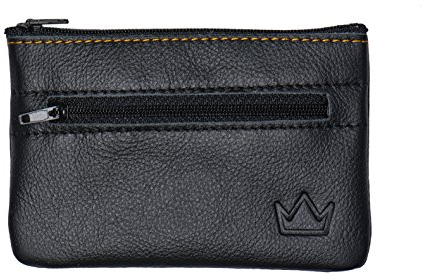 Lederprinz® | XXL Schlüsselmäppchen Schwarz 2 Fächer | echt Leder Schlüsseltasche Damen und Herren | Schlüsseletui 3 Jahre erweiterte Garantie | Nappa Leder | Handarbeit