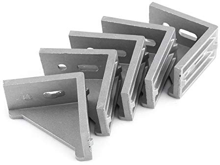 5 st Hörnhållare I Aluminiumlegering Med Rät Vinkel L Formad Hörnfäste 58 X 58 Mm X 28 Mm För Bordsplattor Och Skåp