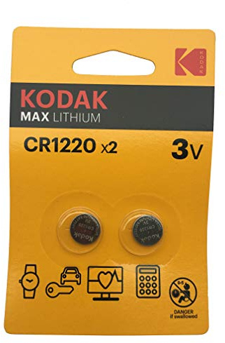 2 Piles Bouton Kodak Lithium CR1220 3V Lithium