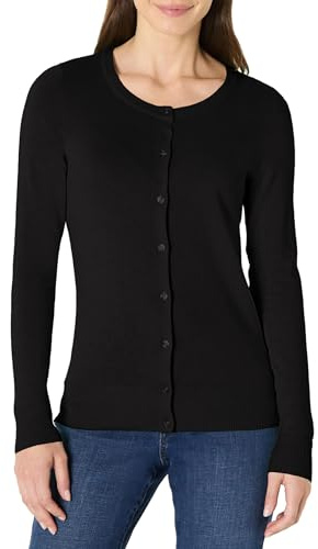 Amazon Essentials Women's Lightweight Crewneck Cardigan Jumper (Available in Plus Size)