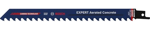 Bosch 10x EXPERT Aerated Concrete S1141HM fram- och återgående sågblad (för Lättbetong, Lättbetong, Längd 225 mm, Professional Tillbehör Tigersåg)