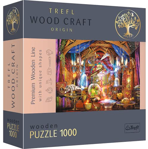 Trefl - Holzpuzzle, Zauberkammer-Puzzle - 1000 Teile, Wood Craft, unregelmäßige Formen, 100 Tierfiguren, hochwertiges modernes Puzzle, DIY, für Erwachsene und Kinder, holzpuzzle Erwachsene