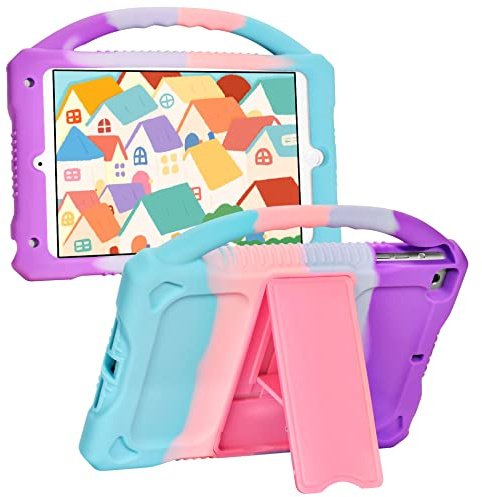 Premium Silikonhülle für iPad mini 5,4,3,2,1 Hülle,iPad mini 5,4,3,2,1 Hülle für Kinder, JOGUIIA Schutzhülle mit Griffständer für Apple iPad mini 5,4,3,2,1 Modell