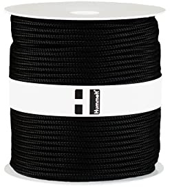 Hummelt Rope Flechtleine Polypropylenseil 4mm 200m schwarz auf Rolle