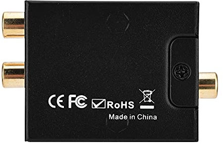 Convertidor de Audio Analógico Digital, Convertidor de Audio Digital Decodificación de Fibra óptica a Audio Digital Analógico, Admite los Pares de Flujo de Bits Entrantes, sin Transmisión de Ruido Ele