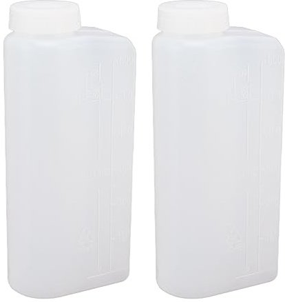 aqxreight Oil Mixing Bottle, 2PCS 600ML 2 Stroke Oil Petrol Fuel Mix Bottle Professional Oil Mixing Bottle Container for Chainsaw Ironing Machine