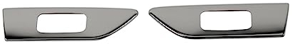 Marker Lights Auto Fender Blinker Licht Abdeckung Aufkleber Auto Außen Zubehör Für Grand Cherokee 2011-2020 Für Kompass 2008-2016 (Farbe : Chrom, Größe : 1 UK)