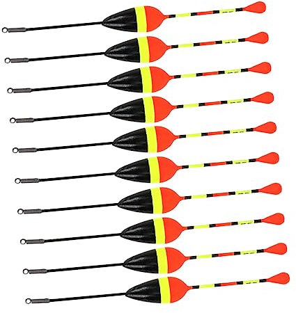 BESPORTBLE 10pcs Fishing Bobbers Float Set 1.2g Foam Crucian Carp Fishing Tackle Tool Plastic Buoy for Sea and Freshwater