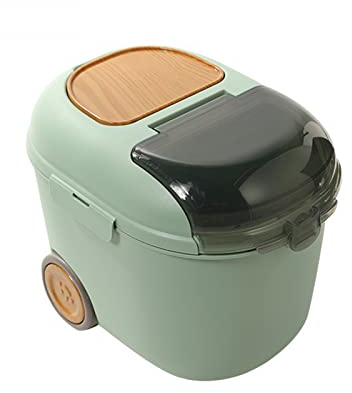 GANDUNQI Pet Supplies Hundefutter Aufbewahrungsbox, Luxus Kleiner Auto Hundefutter Eimer, Versiegelte Feuchtigkeitsbeständige Aufbewahrungsbox, Kann Katzenfutter Eimer Aufbewahren, Große Kapazität