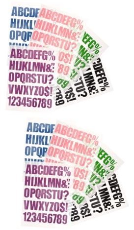 STOBOK 10blätter Teiliges Farbige Buchstaben Patches Zum Aufbügeln Für Kleidung Taschen Und -projekte Dekorative Buchstaben Und Zahlen Für Individuelle Designs
