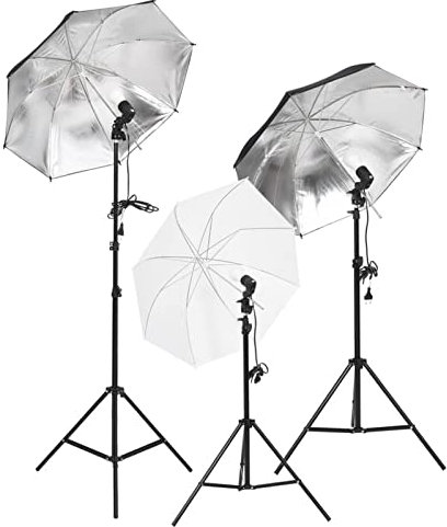 Mengtu Kit di Illuminazione da Studio con Treppiedi e Ombrelli, Set Dotografico per Studio Fotografico, Set Dotografico per Fotografia FF1 Mobili Decor Camera
