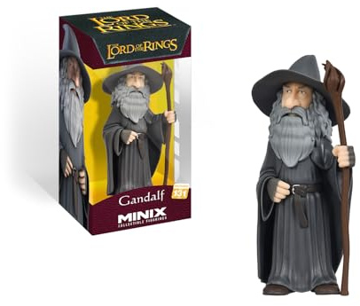 MINIX Collectible Figurines, Figura de colección 12cm, El Señor de los Anillos, Gandalf, Coleccionables para Exhibición, Idea de Regalo, Juguetes para Niños Y Adultos, Fans De Cine (MN16136)