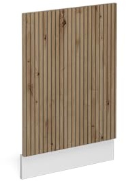 Vicco Panel Frontal R-Line, Roble Artesanal/Blanco, 45 cm sin encimera