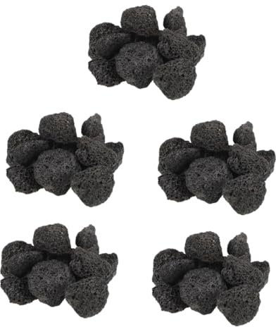 5 Stück 1 Dekorativer Stein Vulkangestein Vulkanstein Für Blumentopf Vulkanische Steinverzierung Natürlicher Vulkanstein Aquarienkies Lavasteine ​​für Pflanzen Aquariumzubehör Warmhm