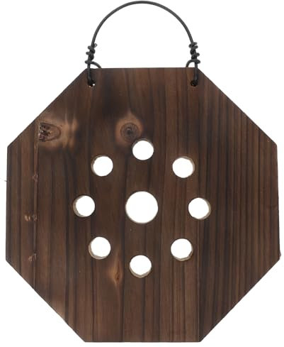 OFFSCH Placa de montaje de helecho de cuerno de ciervo, tablero de montaje de wpc, jarrones de pared, soporte para macetas, helecho de ciervo, tablero colgante de platycerium, maceta colgante de