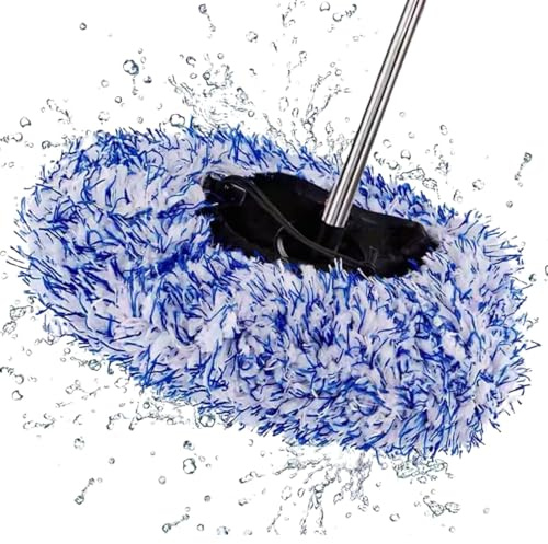 D2D Überzug für Waschbürsten - Weiche & saugstarke Mikrofaser für sanfte Autowäsche - Schützt vor Kratzern - Mit praktischem Zugband - Perfekt für SB-Waschanlagen - Bürstenüberzug