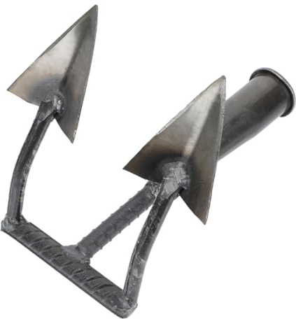 ANDRESLAD 1pezzi Zappetta Triangolare Multiuso Per Giardinaggio e Orto Strumento Punta Affilata Ideata Per Dissodare Sarchiare e Concimare Terreni Manico Ergonomico Per Uso Resistente e Velo