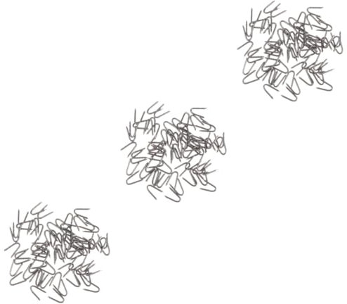 POPETPOP 3 Ensembles Clous De Clôture Poteaux De Clôture Grillage Jardin Rouille Fil De Jardin Agrafes De Sol Clou De Fixation Fournitures pour La Maison Le Fer Silver 70 Pièces * 3