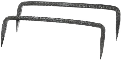 SUPVOX 2 pièces Clous Acier à Double Pointe Clous de Fixation Robustes pour Travail Pointes Aigües pour Divers Matériaux de Construction
