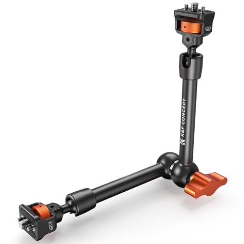 K&F CONCEPT 11 Magic Arm with 1/4 Screw, Camera Arm with Cold Shoe Mount for DSLR Action Cam Monitor Tripod, Camera Mount Compatible with DJI Osmo GoPro Hero Insta360