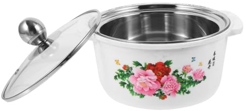 Olla para Sopa con Tapa de Acero Inoxidable para Estufa