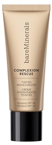 bareMinerals COMPLEXION RESCUE Tinted Moisturiser - SPF 30, Hydrating Vegan Tinted Mineral Sunscreen with Hyaluronic Acid, Sheer-to-Light Coverage for Dewy, Healthy-Looking Skin, 35 ml