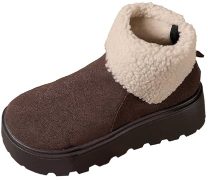 Apres Ski Femme Bottes De Neige Après-Ski Chaussures Chaudes Bottines Pour Imperméable Hiver Botte Chaussure Bottine Apres-Ski Boots Impermeable Glacia Barefoot Fourrées Fourrée Après D'hiver Snow