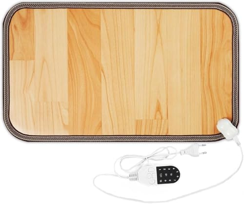 Tappetino Riscaldante per Piedi Elettrico 50x30cm - Tappetino Riscaldante per Piedi Temperatura Regolabile, Superficie Morbida e Antiscivolo per Casa e Ufficio Scaldapiedi