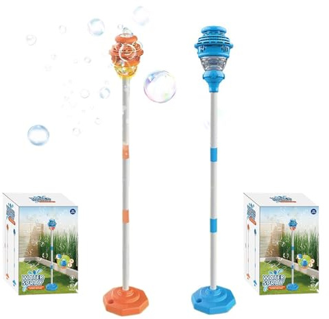 Bubble Tower Bubbeltorn - Gatlyktformad Såpbubblare Leksak,Utomhus Såpbubblemaskin Med Belysning,Avsedd För Gräsmatteparty Bröllopet Festligheter Festivalen Trädgården Uteplatsen Bakgården