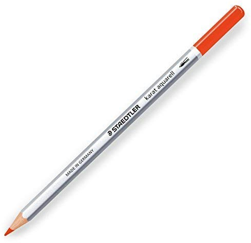 Staedtler KARAT AQUARELL Pencil - Professioneller Aquarellstift - Einzelstift - Scarlet - 24