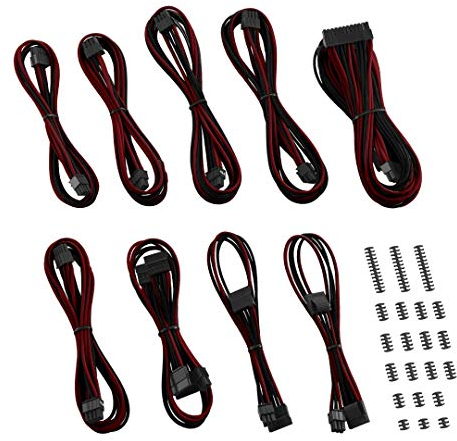 Cablemod Classic Serie ModMesh C-Series Corsair RMi & RMX Kabelsatz – Schwarz/Blut