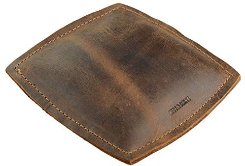 Hide & Drink Handgelenkauflage, Leder, Ellenbogen-Unterarmkissen, Maus-Unterstützung, Computer-Zubehör, handgefertigt, Bourbon Brown