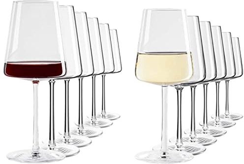 Stolzle Lausitz Power Set Calici Vino Bianco e Rosso Set 12 Pz