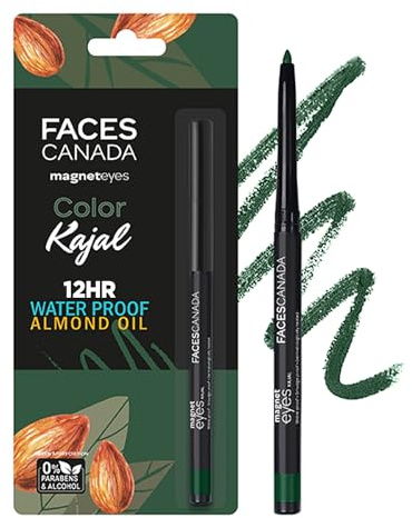 FACES CANADA Magneteyes Color Kajalstift, 02, 0,30 g, hochpigmentierter Kohl, 12 Stunden langer Halt, mattes Finish, Gleiten mit einem Strich, wasserfest, wischfest, mit Mandelöl angereichert