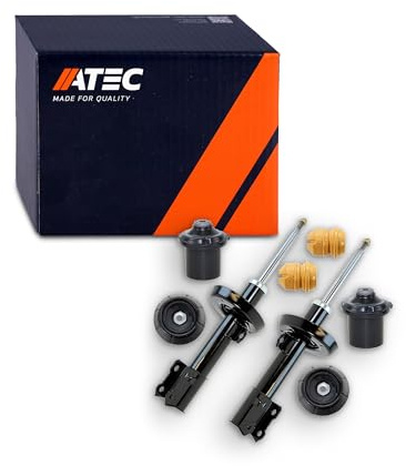 ATEC Germany 2x Gasdruck Stoßdämpfer Vorne Federbein Zweirohr inkl. | Kompatibel mit: OPEL ASTRA G Cabriolet, ASTRA G Caravan, ASTRA G CC, ASTRA G CLASSIC Caravan, ASTRA G Coupe