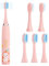 Pwsap Brosse à Dents Électrique Enfants 3-12 Ans, Soins Dentaires Brosse à Dents Soins Oraux Silencieux Batterie Étanche Brosse à Dents Électrique pour Enfants avec 5 Têtes de Brosse,Garçons et Filles
