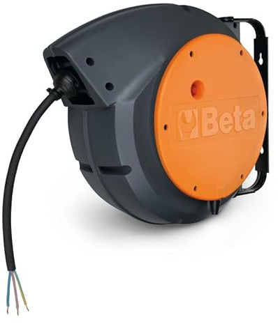 Beta 1845 15-H07 Enrouleur automatique avec câble 3Gx2,5 mm², support pivotant, protection thermique