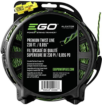 EGO AL2470B Premium Twist String, bi-component trimmer line (bulk package), Green