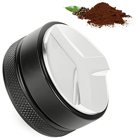 53 mm kaffedistributör, espresso-distributionsverktyg, kaffefördelare, kaffebryggare, justerbar djuputjämningsfördelare – barista-tillbehör för kaffefilterhållare före bryggning