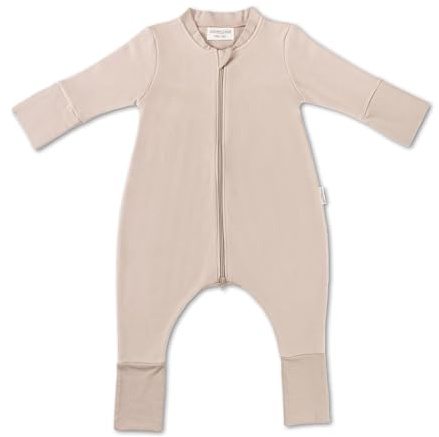 Hofbrucker® Premium Baby Schlafsack Super Weich & Atmungsaktiv mit Füßen aus 100% Bio Baumwollfleece 2 TOG - Ganzjahres Babyschlafsack - verschiedene Größen & Farben