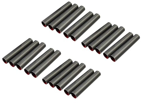 rukauf Schaumrollen-Formen KLEIN (8 cm x 1,3cm) Antihaft-beschichtet Teflon Traditionelle Backform Schillerlockenform Gerade Röhrchen Spritztüllen Sahnerollen (20)