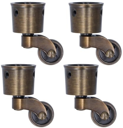 Rollen Räder, Räder für Möbel Rollen Set von 4 Caster Cups Heavy Duty Antike Rollen Möbel Räder Stuhl Rollen Tischbeine mit Rädern für Kabinett Klavier