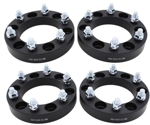 YUCHENSHLP 4 x 30mm Aluminium Black Hubcentric Wheel Spacer Fits for Mitsubishi L200, Pajero/Shogun