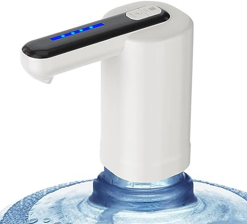 Electric Bottle Pump, Wireless Bottle Tap with USB Charging, 5 Gallon Container Pump with On/Off , Automatic Water Dispenser, Smart Pump Tap