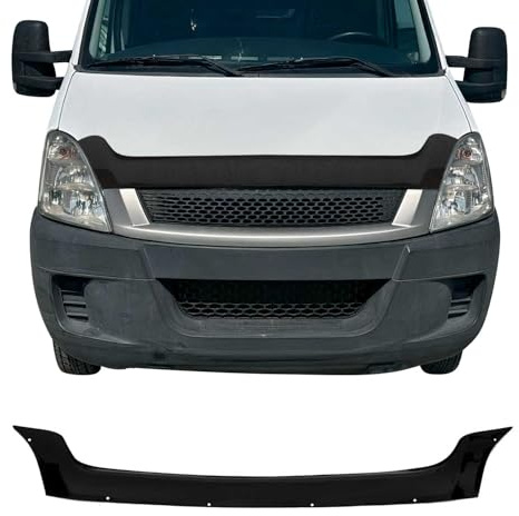 Motorhaube Deflektor Steinschlagschutz kompatibel mit Iveco Daily IV 2006-2011 Schwarz